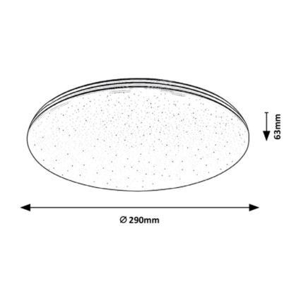 Rabalux - LED Bathroom ceiling light LED/20W/230V IP44