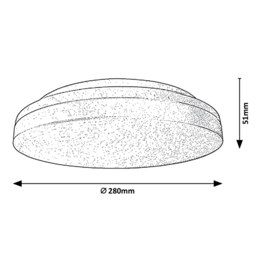 Rabalux - LED Bathroom ceiling light LED/24W/230V IP54 3000K/4000K/6000K