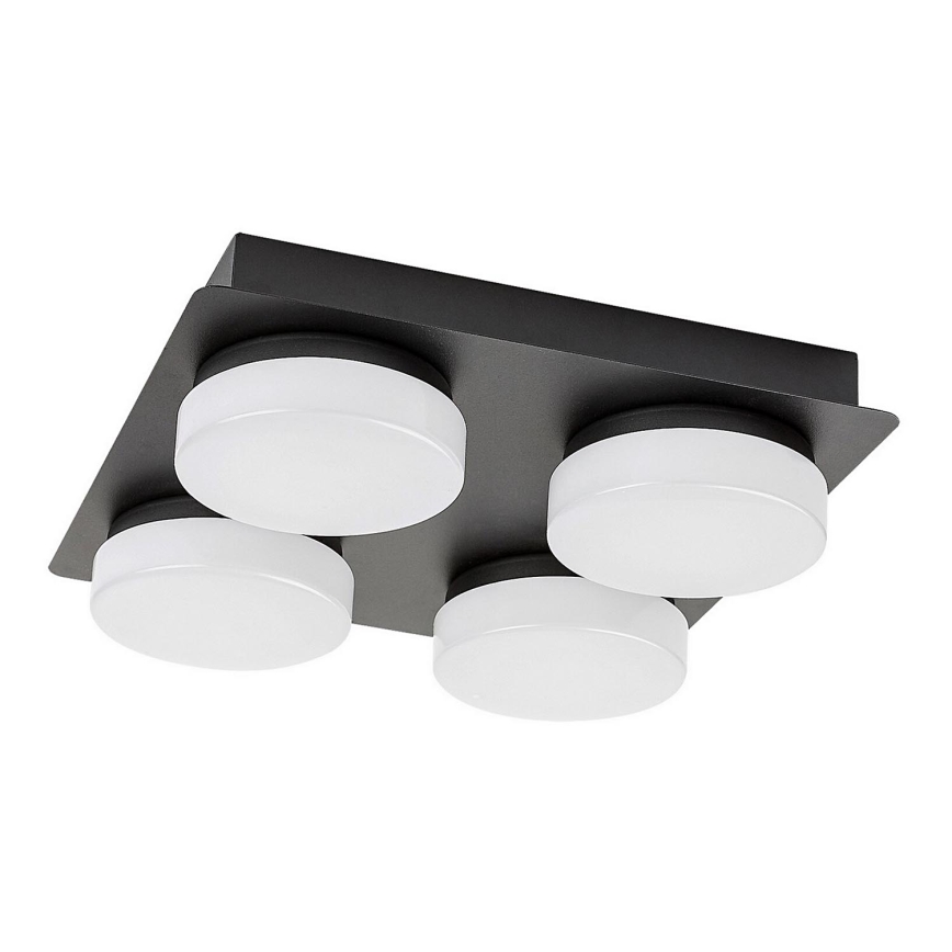 Rabalux - LED Ceiling bathroom light 4xLED/5,2W/230V IP44 black