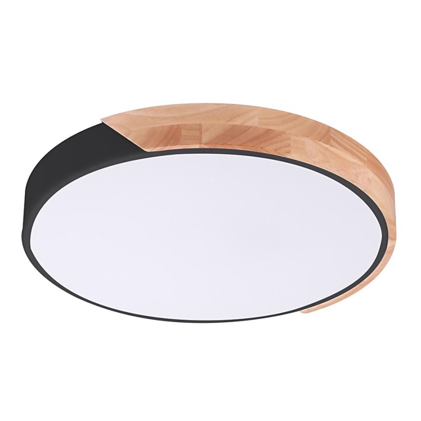 Rabalux - LED ceiling light, 24W/230V, black/oak, Ø 41.5 cm