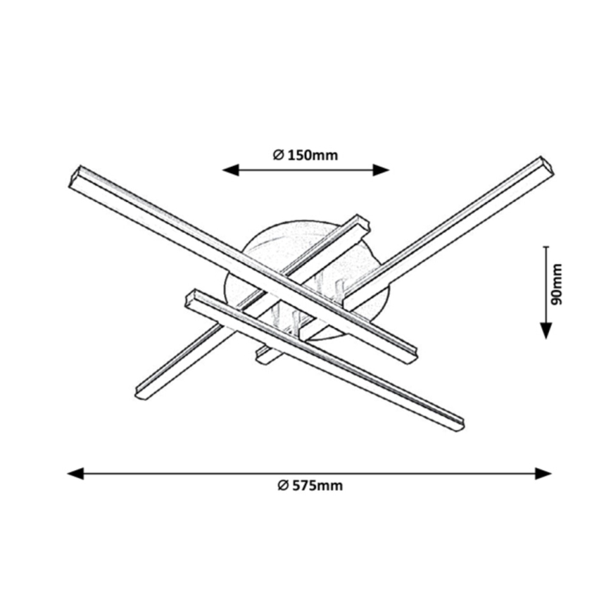 Rabalux - LED Ceiling light 4xLED/25W/230V