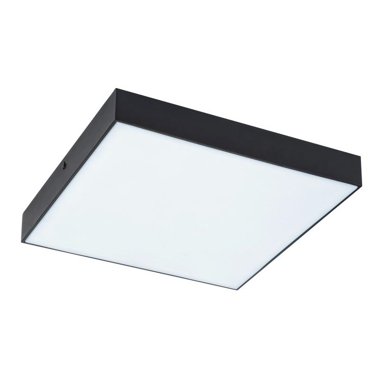 Rabalux - LED ceiling light LED/18W/230V 3000-6000K IP44 black 17,5x17,5 cm
