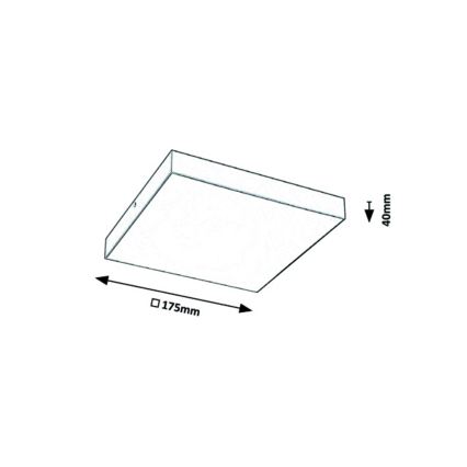 Rabalux – LED Ceiling Light LED/18W/230V 3000–6000K IP44 Black