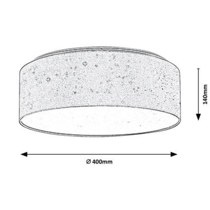 Rabalux - LED Ceiling light LED/22W/230V creamy