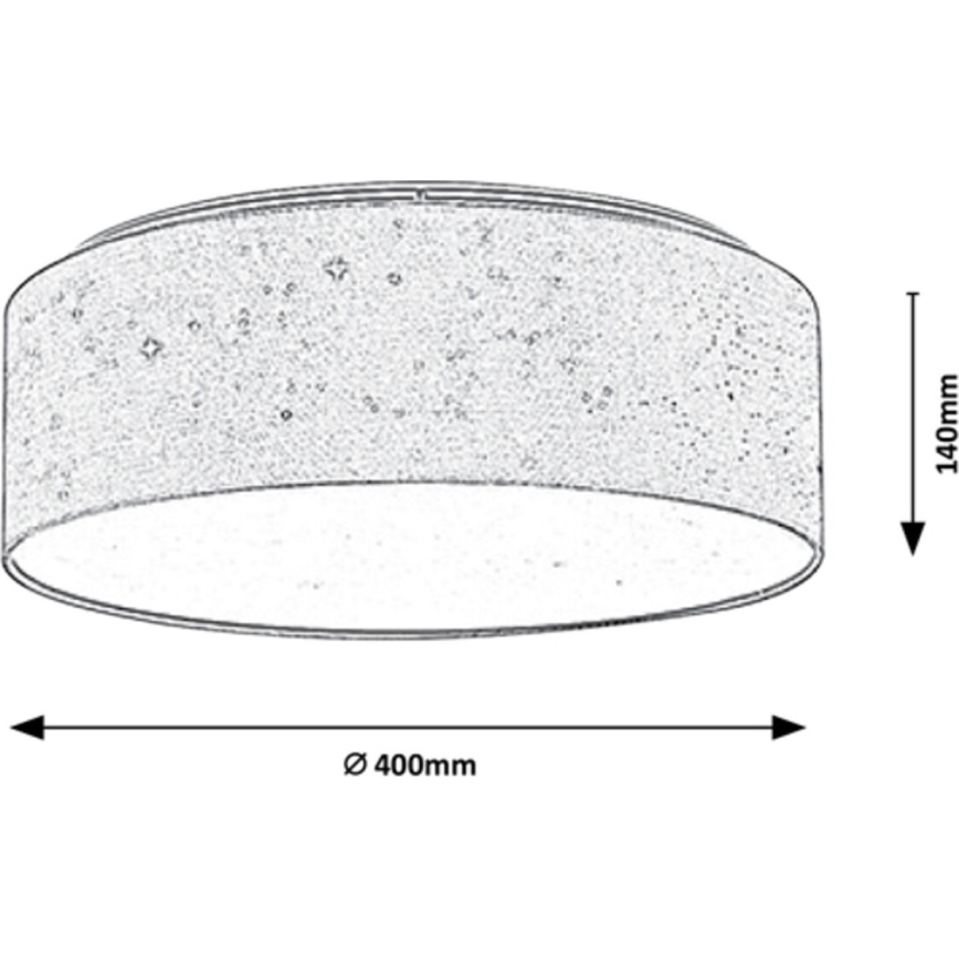 Rabalux - LED Ceiling light LED/22W/230V grey