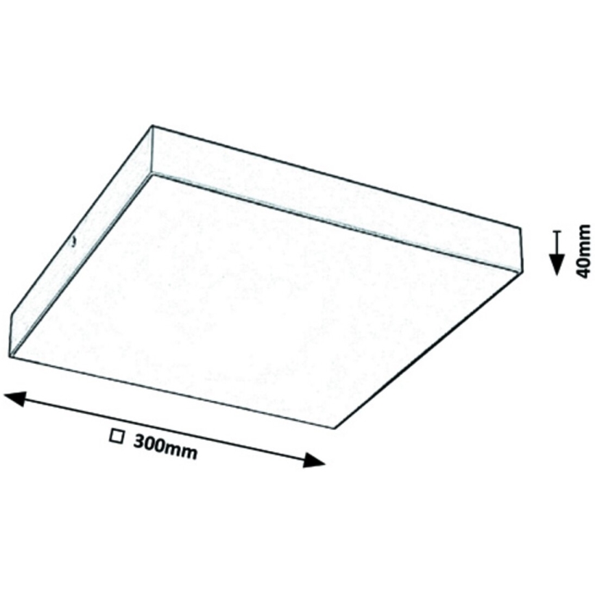 Rabalux - LED Ceiling light LED/24W/230V 3000-6000K IP44 black