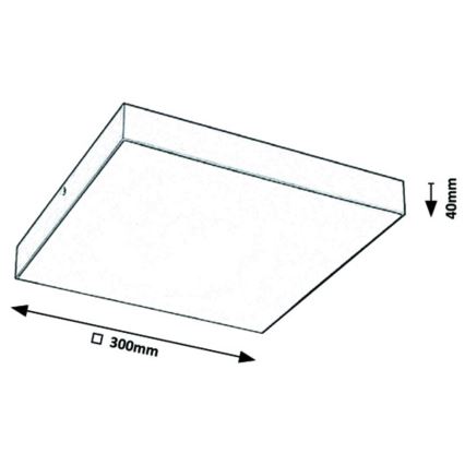 Rabalux - LED Ceiling light LED/24W/230V 3000-6000K IP44 white