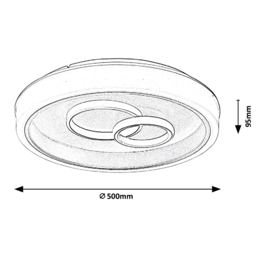 Rabalux - LED Ceiling light LED/40W/230V round