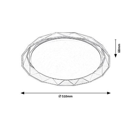 Rabalux - LED Ceiling light LED/48W/230V