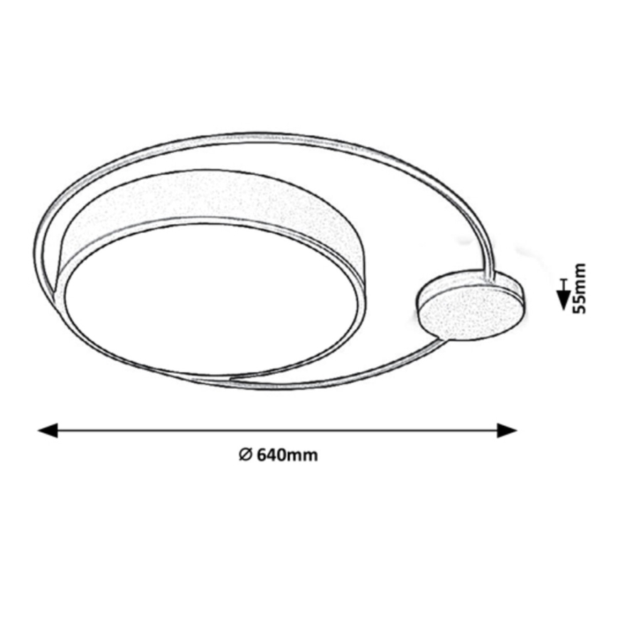 Rabalux - LED Ceiling light LED/48W/230V