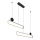Rabalux - LED Chandelier on a string 2xLED/24W/230V 3000K
