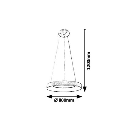 Rabalux - LED Chandelier on a string CARMELLA LED/80W/230V