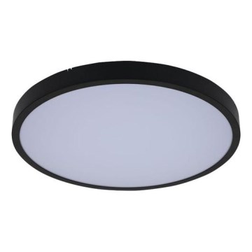 Rabalux - LED Dimmable bathroom ceiling light LED/24W/230V 3000-6000K IP44 d. 35,5 cm black + remote control