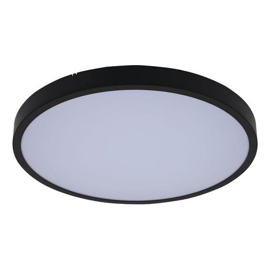Rabalux - LED Dimmable bathroom ceiling light LED/24W/230V 3000-6000K IP44 d. 35,5 cm black + remote control