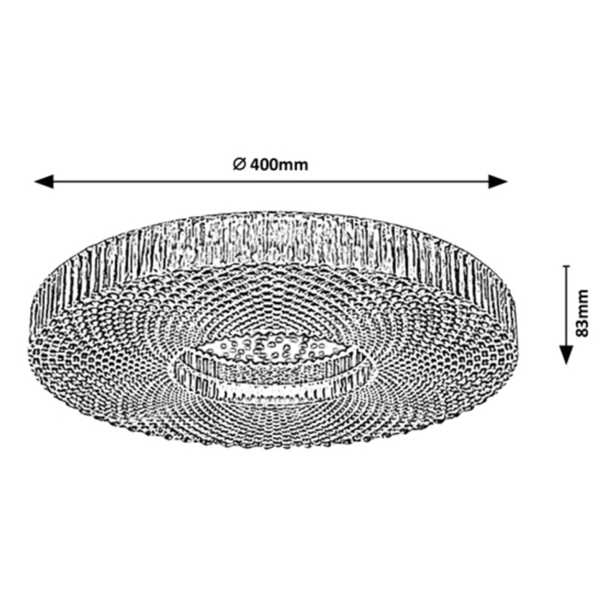 Rabalux - LED Dimmable ceiling light LED/36W/230V 3000-6000K + remote control