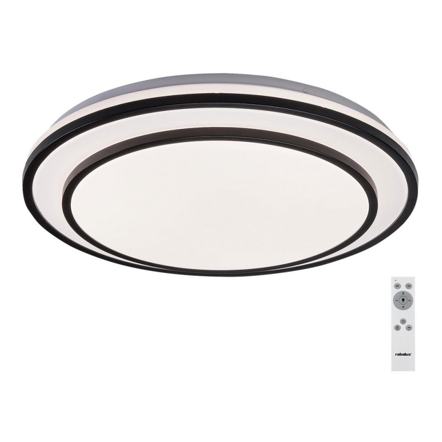 Rabalux - LED Dimmable ceiling light LED/40W/230V 3000-6500K black + remote control
