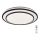 Rabalux - LED Dimmable ceiling light LED/40W/230V 3000-6500K black + remote control