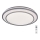Rabalux - LED Dimmable ceiling light LED/40W/230V 3000-6500K silver + remote control