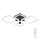 Rabalux - LED Dimmable ceiling light LED/47W/230V 3000/4000/6000K + remote control