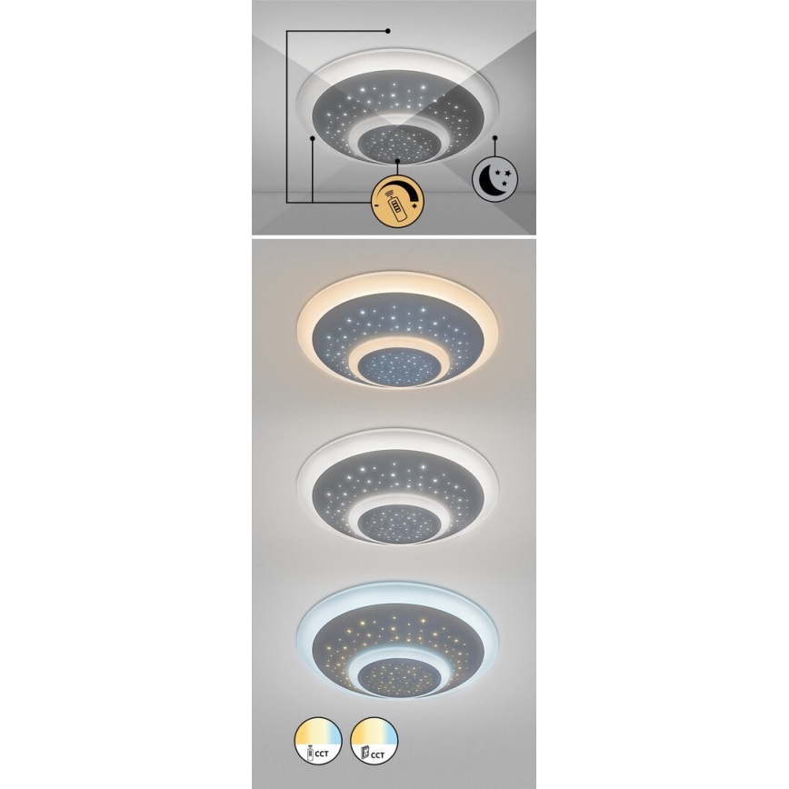 Rabalux - LED Dimmable ceiling light LED/47W/230V 3000-6000K + remote control