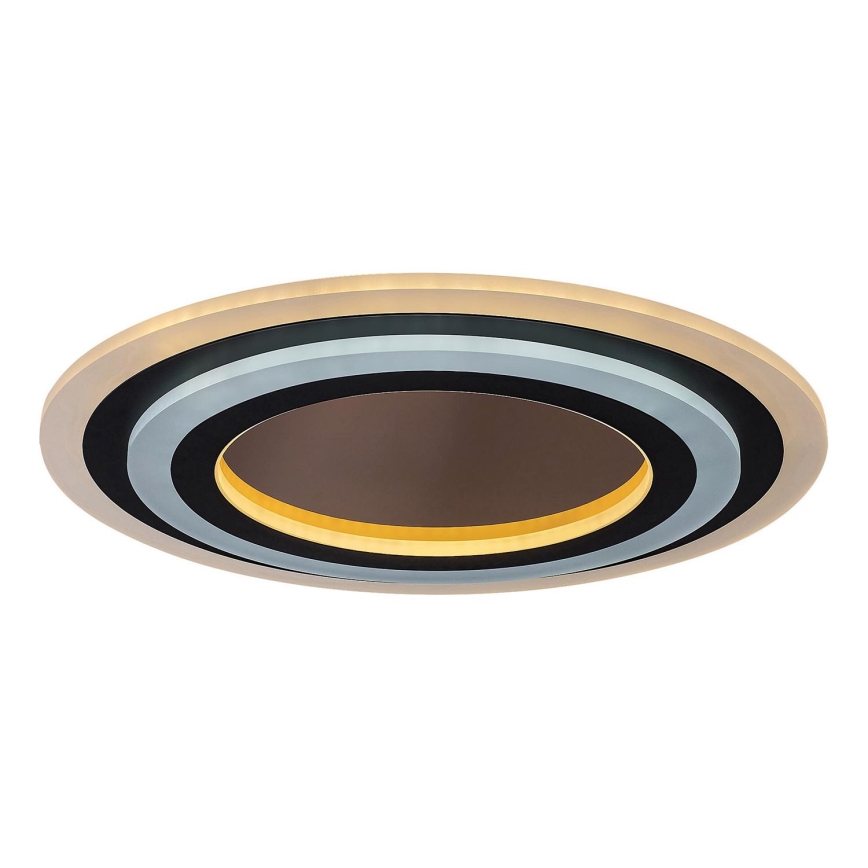 Rabalux - LED Dimmable ceiling light LED/56W/230V 3000/4000/6000K matte chrome/black + remote control
