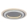 Rabalux - LED Dimmable ceiling light LED/56W/230V 3000/4000/6000K matte chrome + remote control