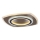 Rabalux - LED Dimmable ceiling light LED/60W/230V 3000/4000/6000K matte chrome/black + remote control