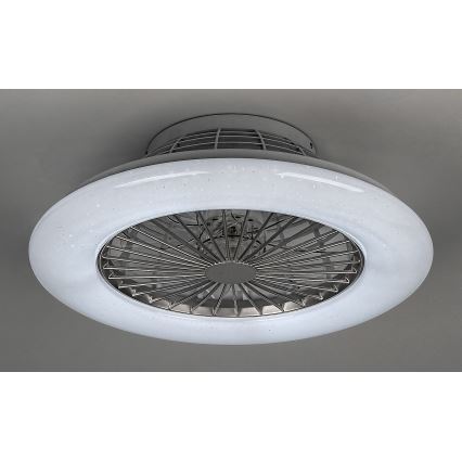 Rabalux - LED Dimmable ceiling light with a fan LED/30W/230V 3000-6500K + remote control