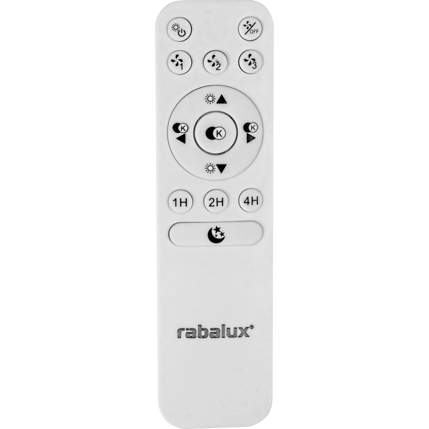 Rabalux - LED Dimmable ceiling light with a fan LED/30W/230V 3000-6500K + remote control