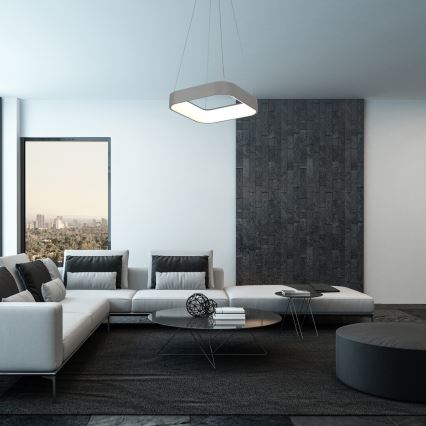 Rabalux - LED Dimmable chandelier on a string LED/28W/230V square 3000-6000K + remote control