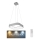 Rabalux - LED Dimmable chandelier on a string LED/28W/230V square 3000-6000K + remote control
