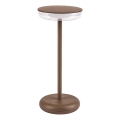 Rabalux - LED Dimmable rechargeable outdoor lamp LED/6W/5V IP44 1800 mAh brown