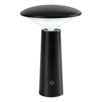 Rabalux - LED Dimmable rechargeable touch table lamp POLPERRO LED/3W/3,7V 1200mAh black