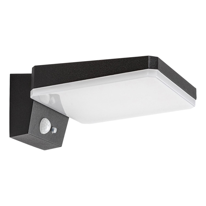 Rabalux - LED Dimmable solar wall light with a sensor LED/4,4W/3,7V IP54 black