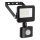 Rabalux - LED Floodlight with a sensor LED/10W/230V 4000K IP44 black