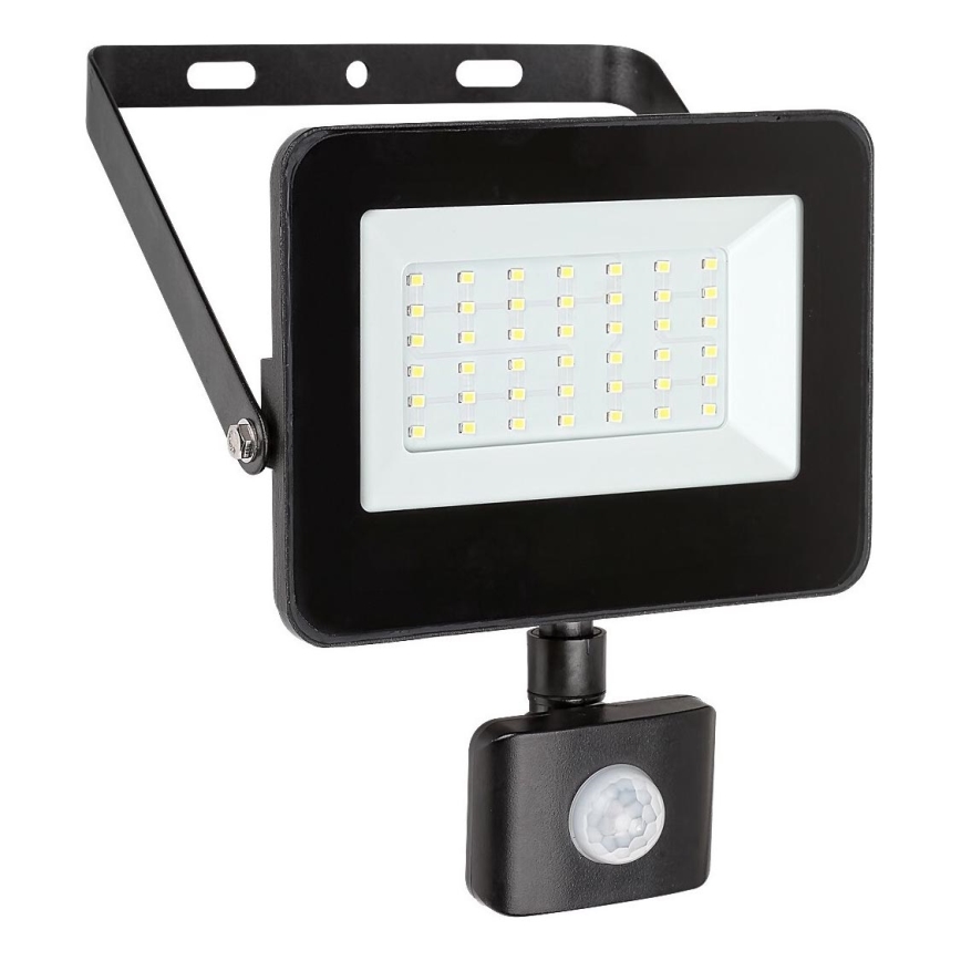 Rabalux - LED Floodlight with a sensor LED/30W/230V 4000K IP44 black