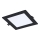 Rabalux - LED Recessed light LED/12W/230V 17x17 cm black