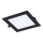 Rabalux - LED Recessed light LED/12W/230V 17x17 cm black