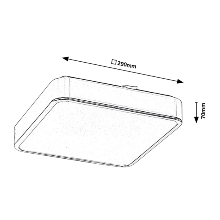 Rabalux - LED RGB Bathroom dimmable ceiling light LED/22W/230V 3000-6000K IP44 + remote control
