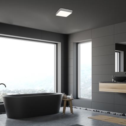 Rabalux - LED RGB Bathroom dimmable ceiling light LED/22W/230V 3000-6000K IP44 + remote control 29x29 cm