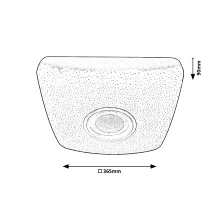 Rabalux - LED RGB Dimmable ceiling light with a speaker LED/18W/230V 3000-6000K Bluetooth + remote control
