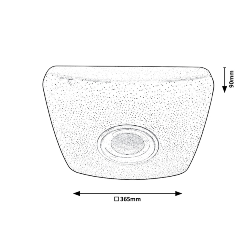 Rabalux - LED RGB Dimmable ceiling light with a speaker LED/18W/230V 3000-6000K Bluetooth + remote control