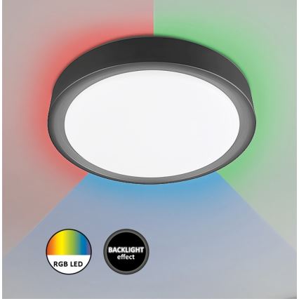 Rabalux - LED RGB Dimmable ceiling light with sensor LED/28W/230V 2700-5000K + remote control