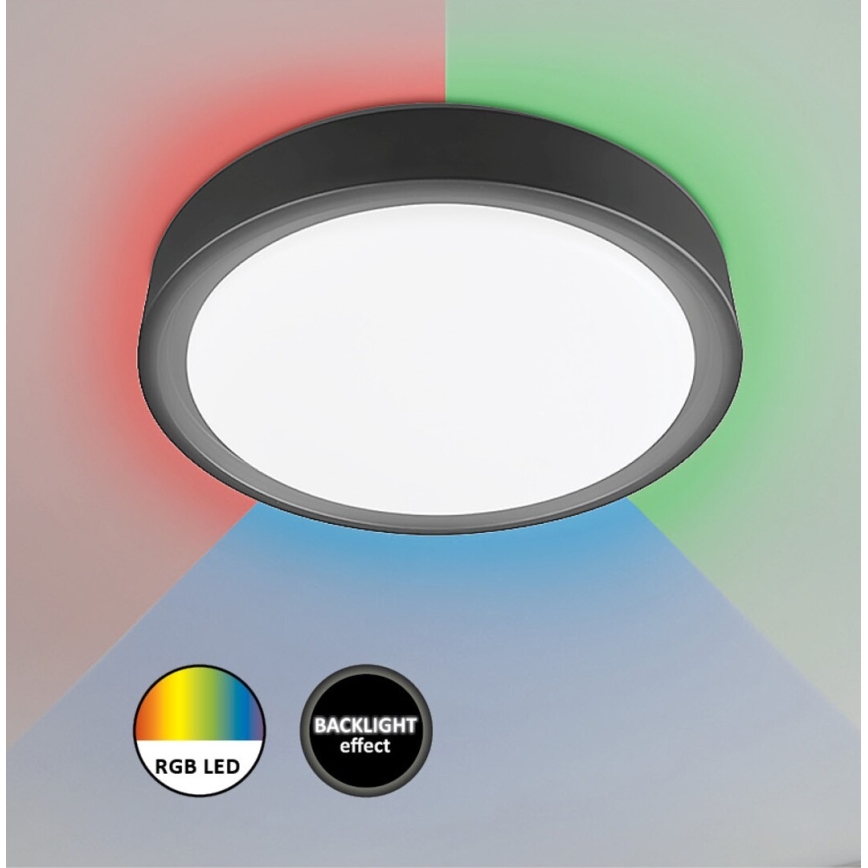 Rabalux - LED RGB Dimmable ceiling light with sensor LED/28W/230V 2700-5000K + remote control
