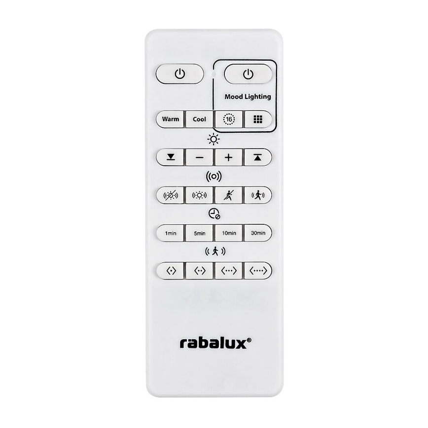 Rabalux - LED RGB Dimmable ceiling light with sensor LED/28W/230V 2700-5000K + remote control