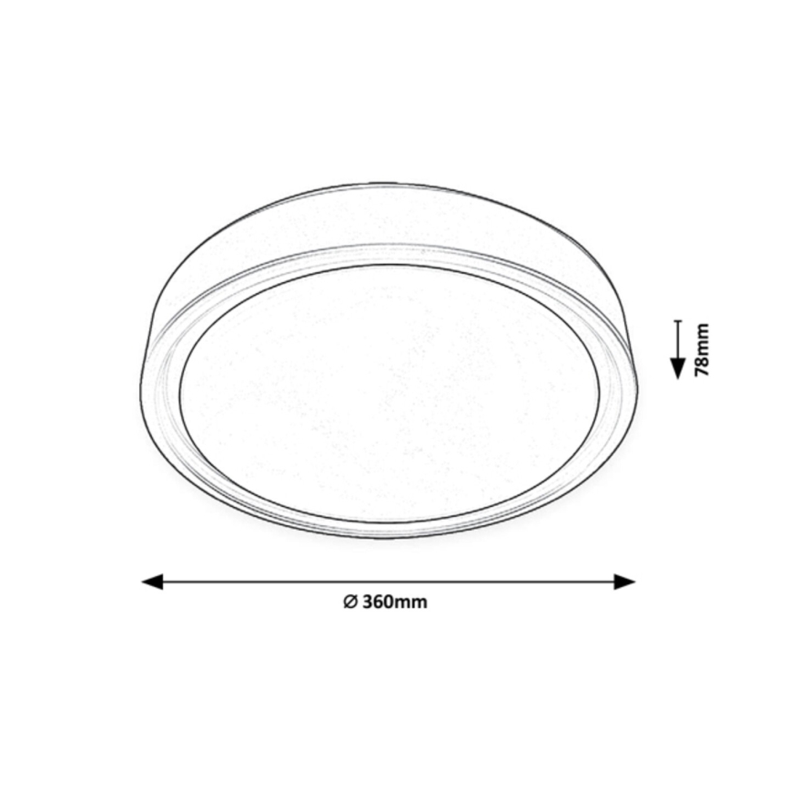 Rabalux - LED RGB Dimmable ceiling light with sensor LED/28W/230V 2700-5000K + remote control