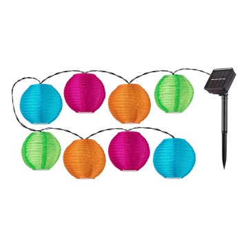 Rabalux - LED Solar chain 8xLED/0,48W/1,2V 4,3 m IP44