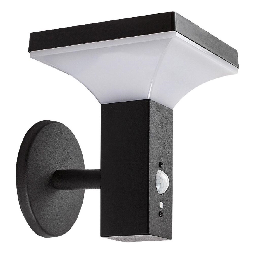Rabalux - LED Solar wall light with sensor LED/4W/230V IP44 black 2200 mAh