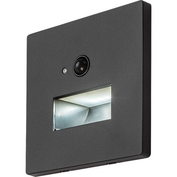 Rabalux - LED Staircase Light with Motion and Dusk Sensor LED/1W/230V 3000/4500/6500K Black