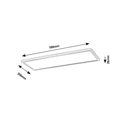 Rabalux - LED Surface mounted panel LED/22W/230V